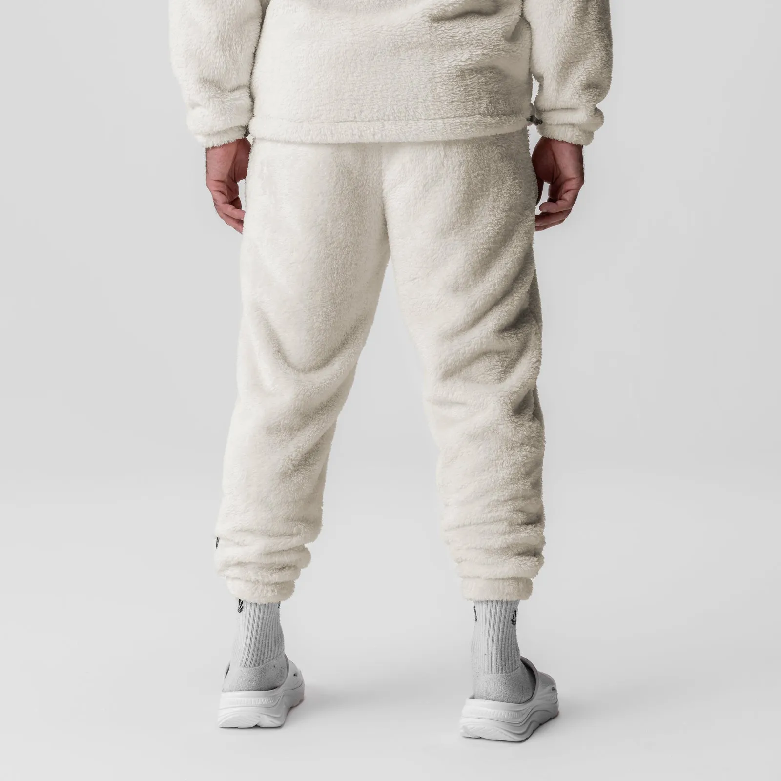 0692. Sherpa Recovery Sweats - Ivory Cream/White