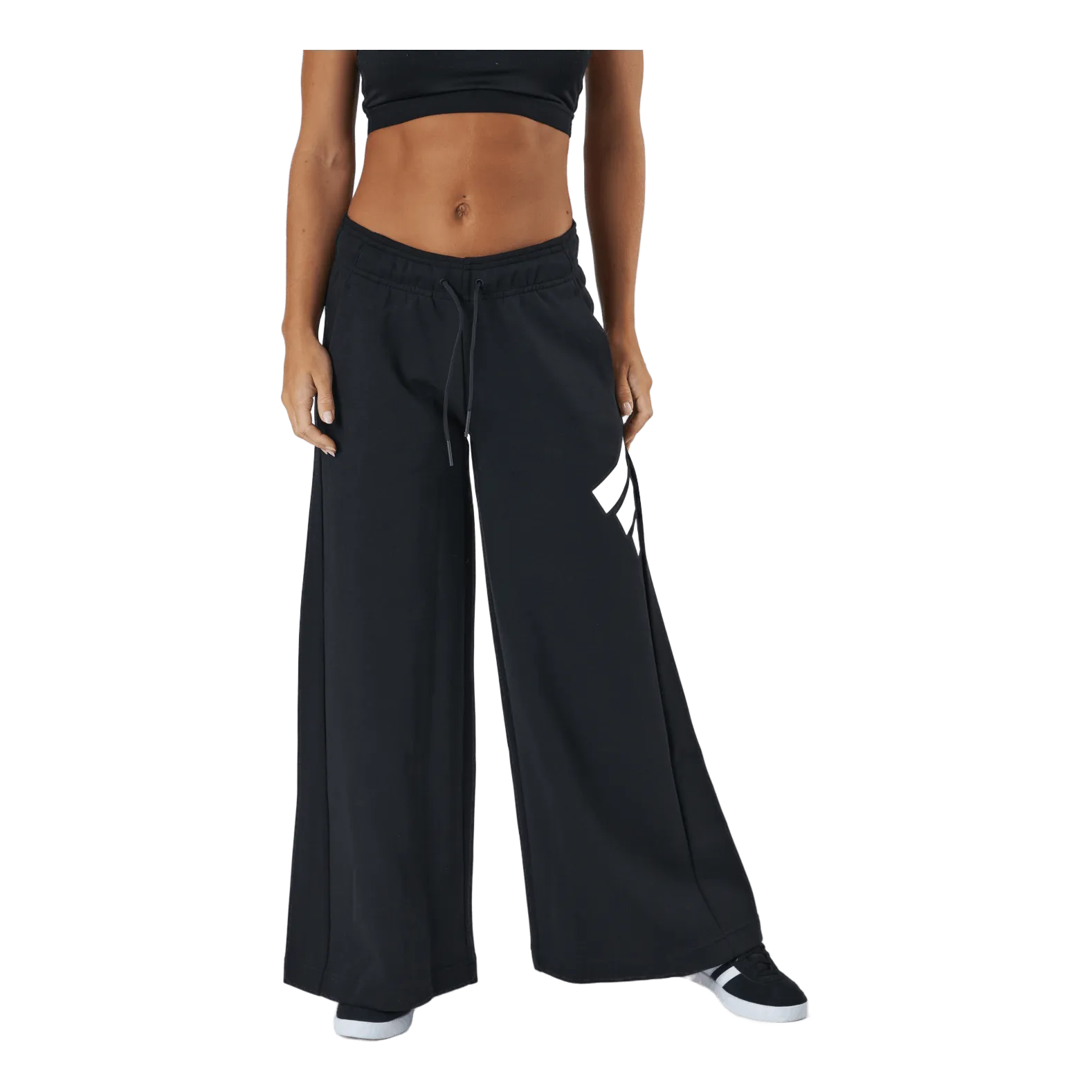 Adidas Sportswear Three Bar Wide Pants Black
