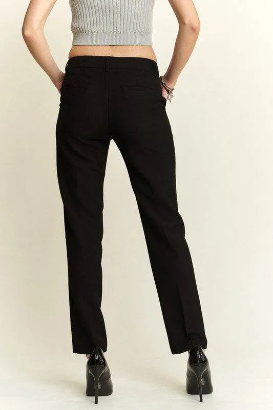 ADORA Zipper Skinny 2 Pockets Pants
