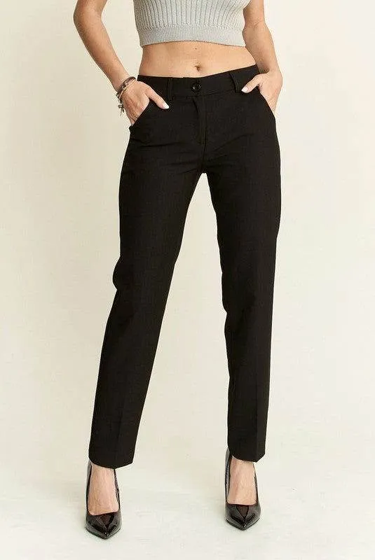 ADORA Zipper Skinny 2 Pockets Pants