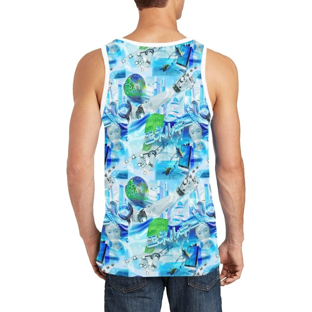 AI Robot Y2K Men's All Over Print Tank Top
