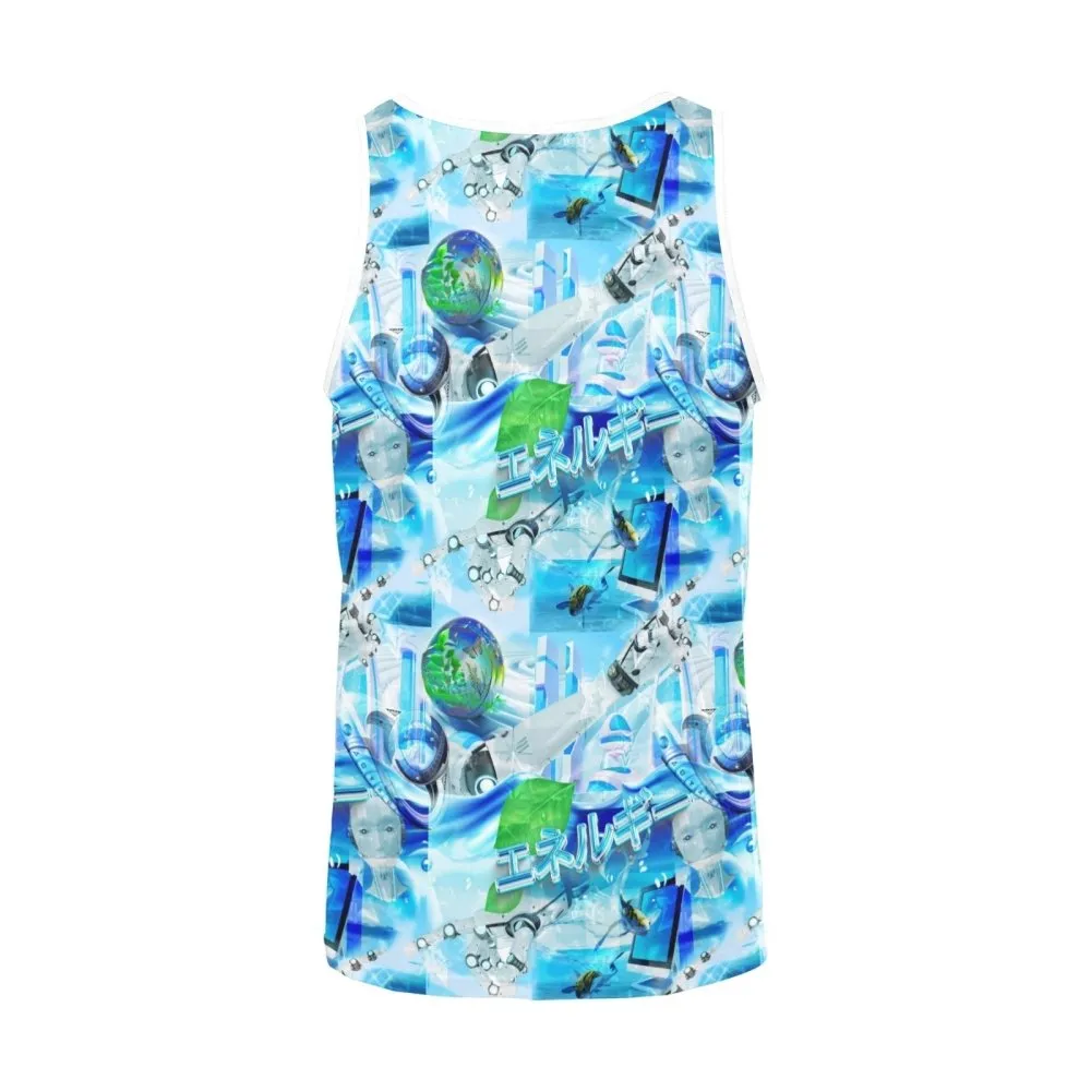 AI Robot Y2K Men's All Over Print Tank Top