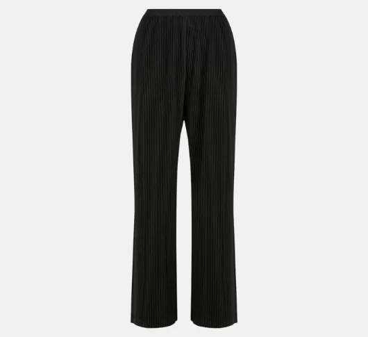 Alquema - Plisse Ribbed Pant in Black
