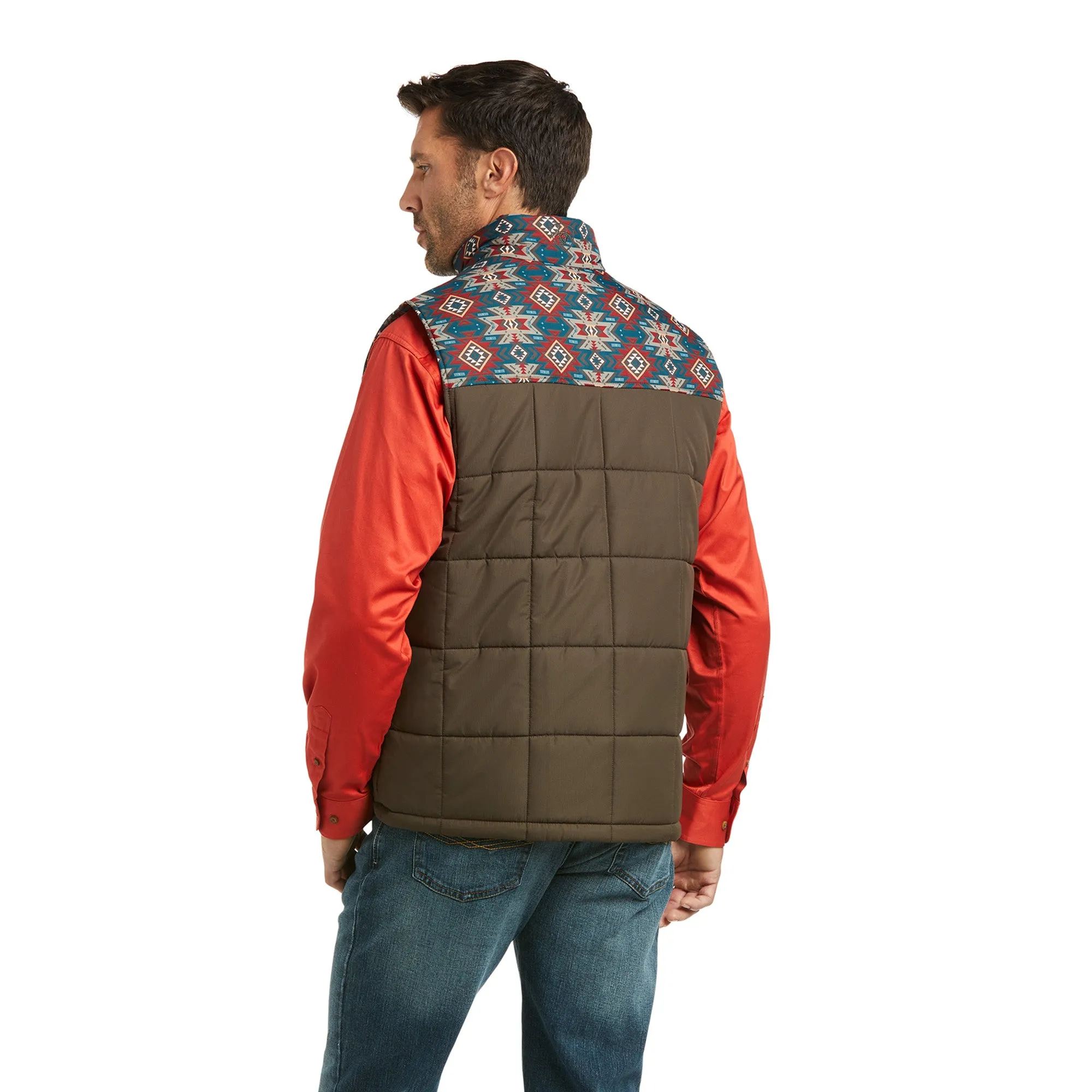Ariat Men's Cirus Banyan Bark Southwest Concealed Carry Vest 10037546