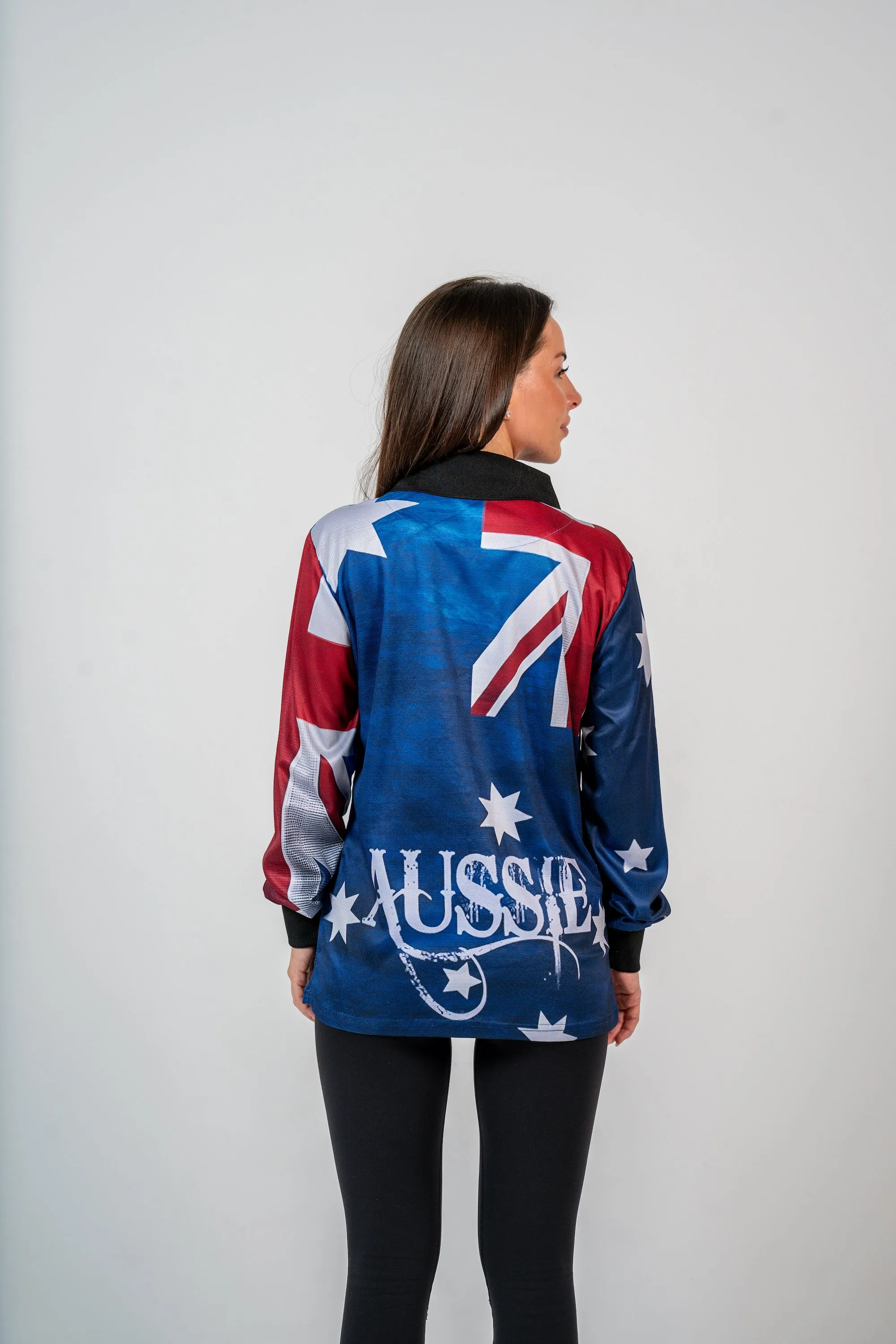 Aussie Flag Polo Shirt - Quick Dry & UV Rated