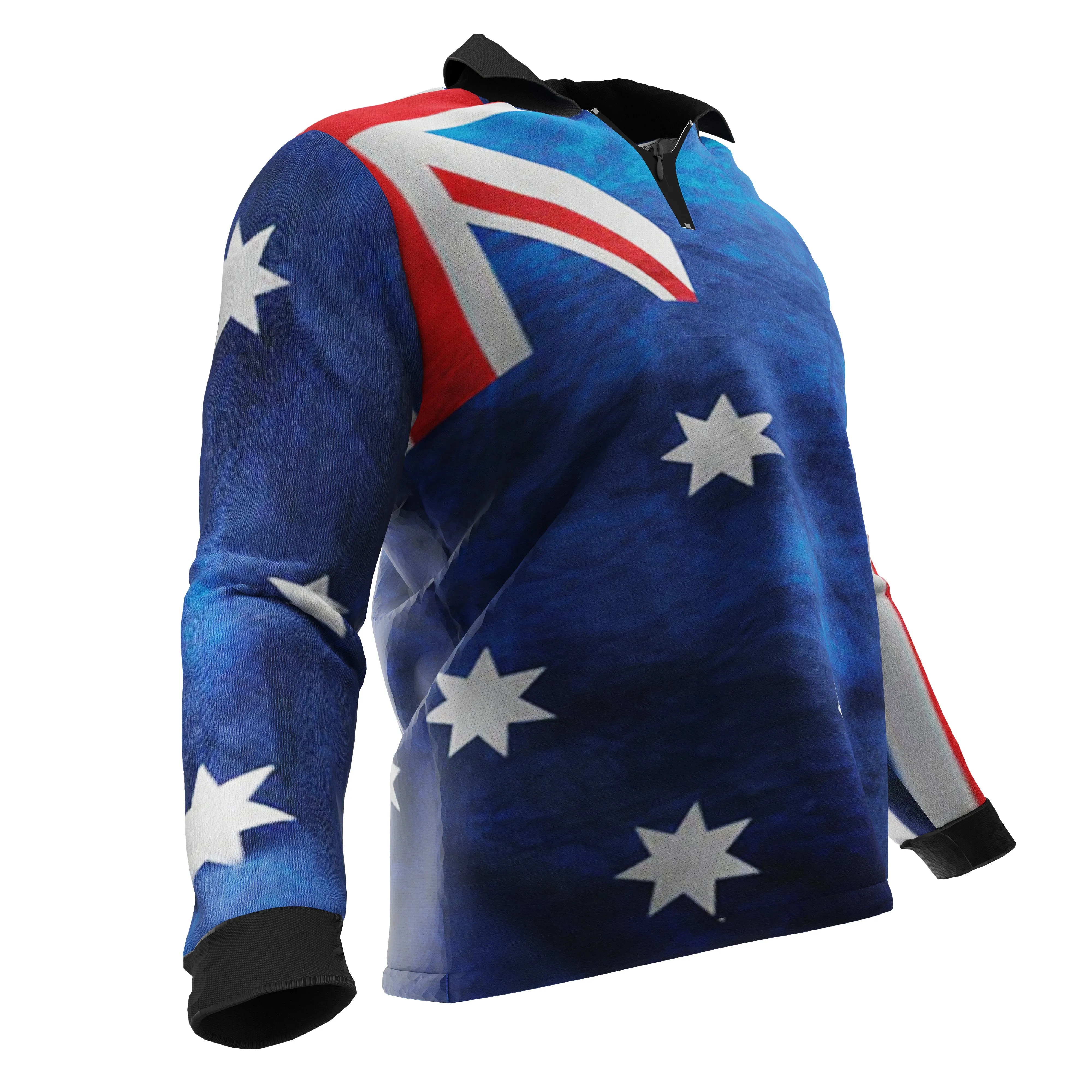 Aussie Flag Polo Shirt - Quick Dry & UV Rated