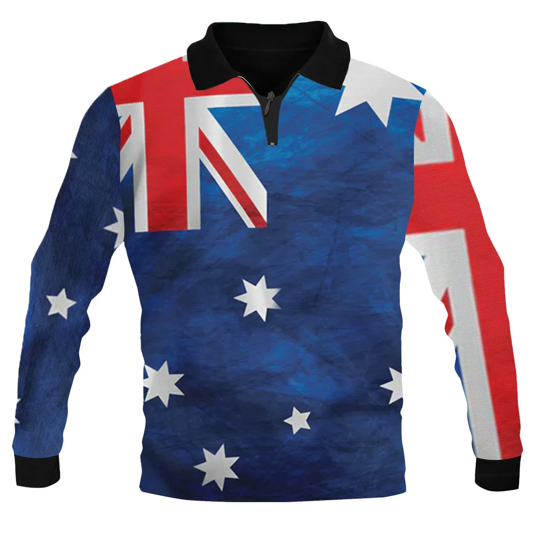 Aussie Flag Polo Shirt - Quick Dry & UV Rated