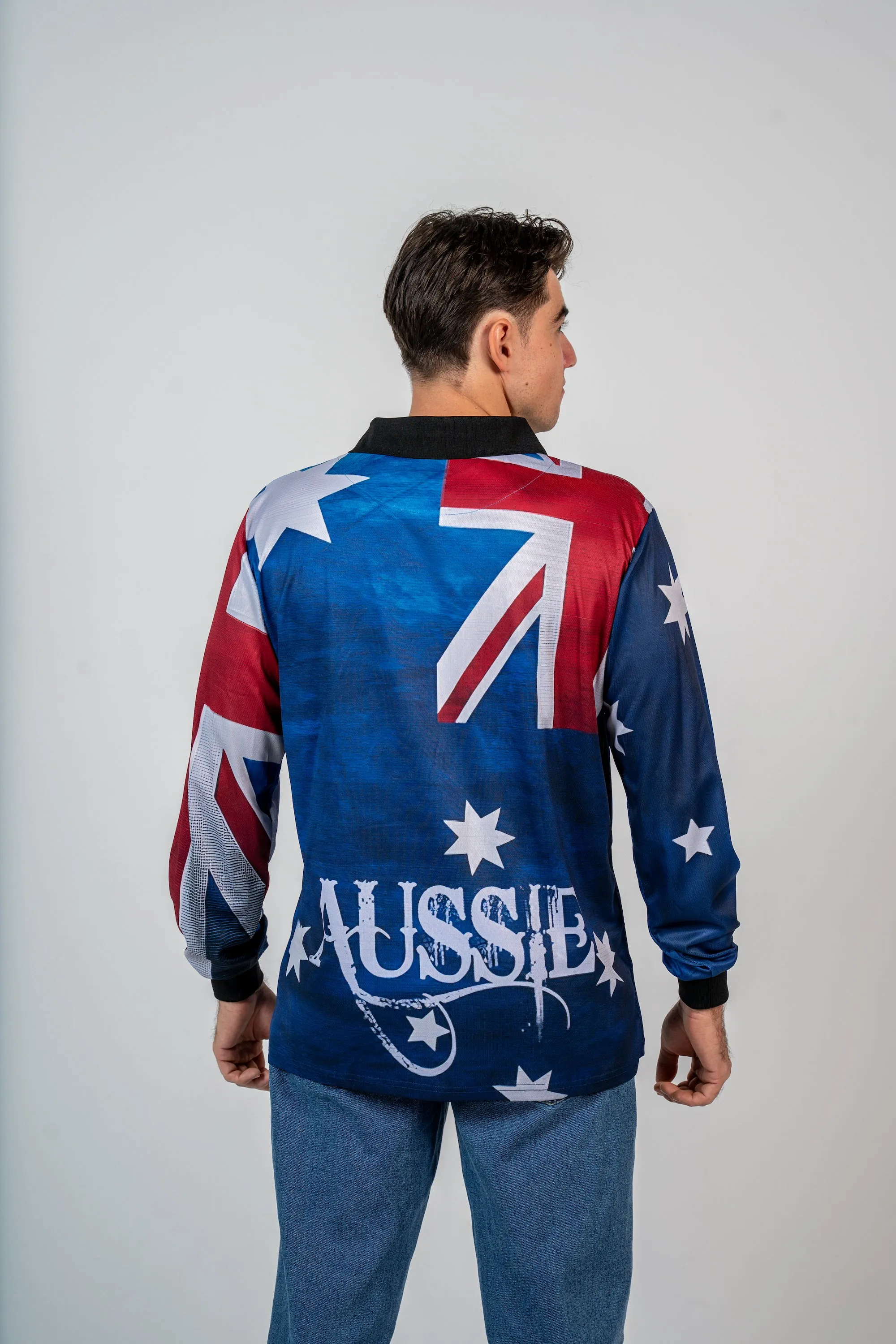 Aussie Flag Polo Shirt - Quick Dry & UV Rated