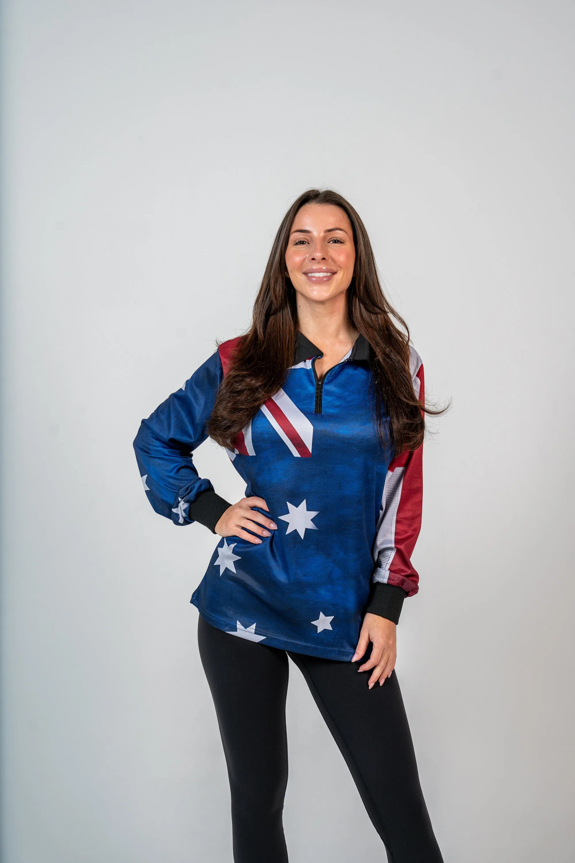 Aussie Flag Polo Shirt - Quick Dry & UV Rated