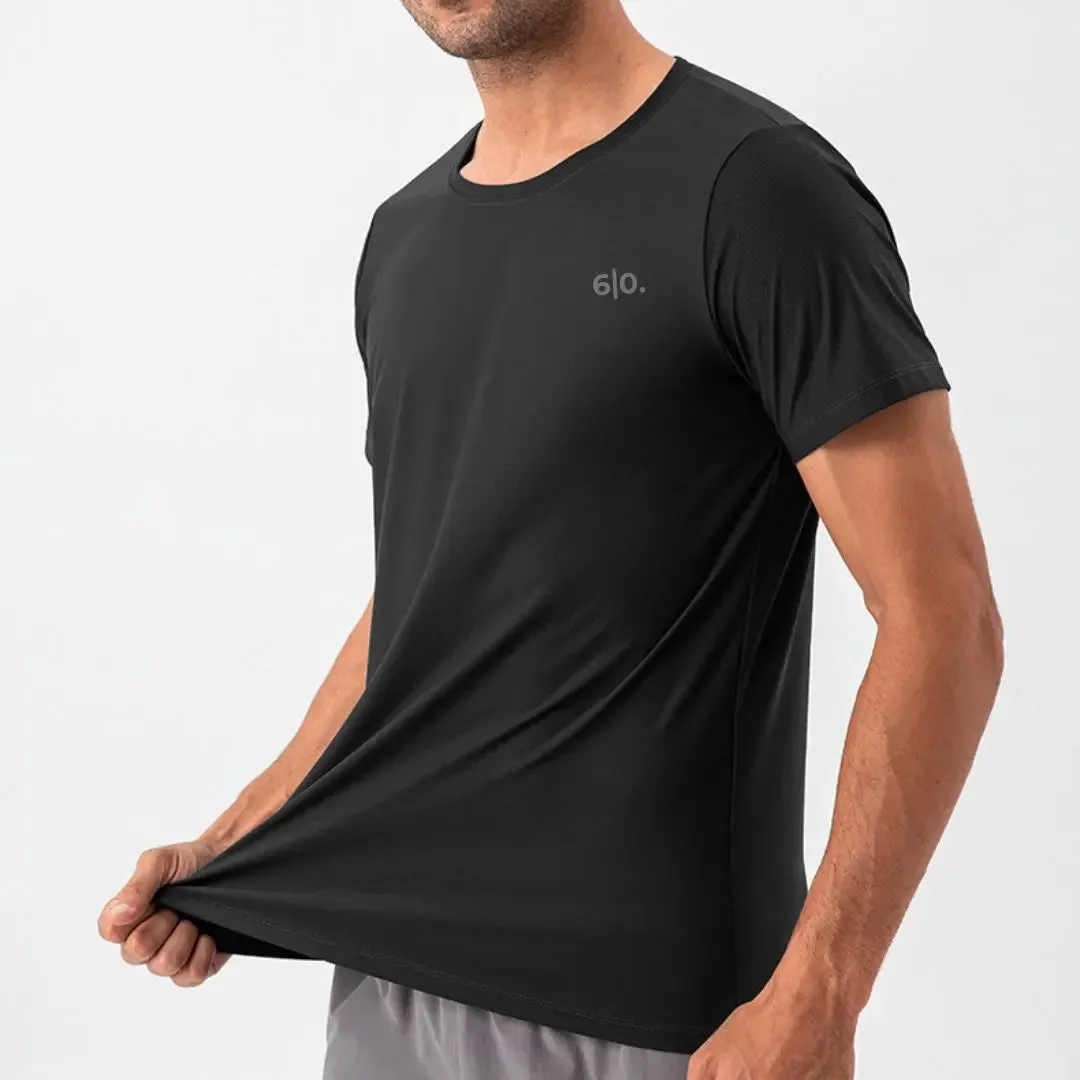 Burgundy blue quick dry material short sleeve t-shirts for men