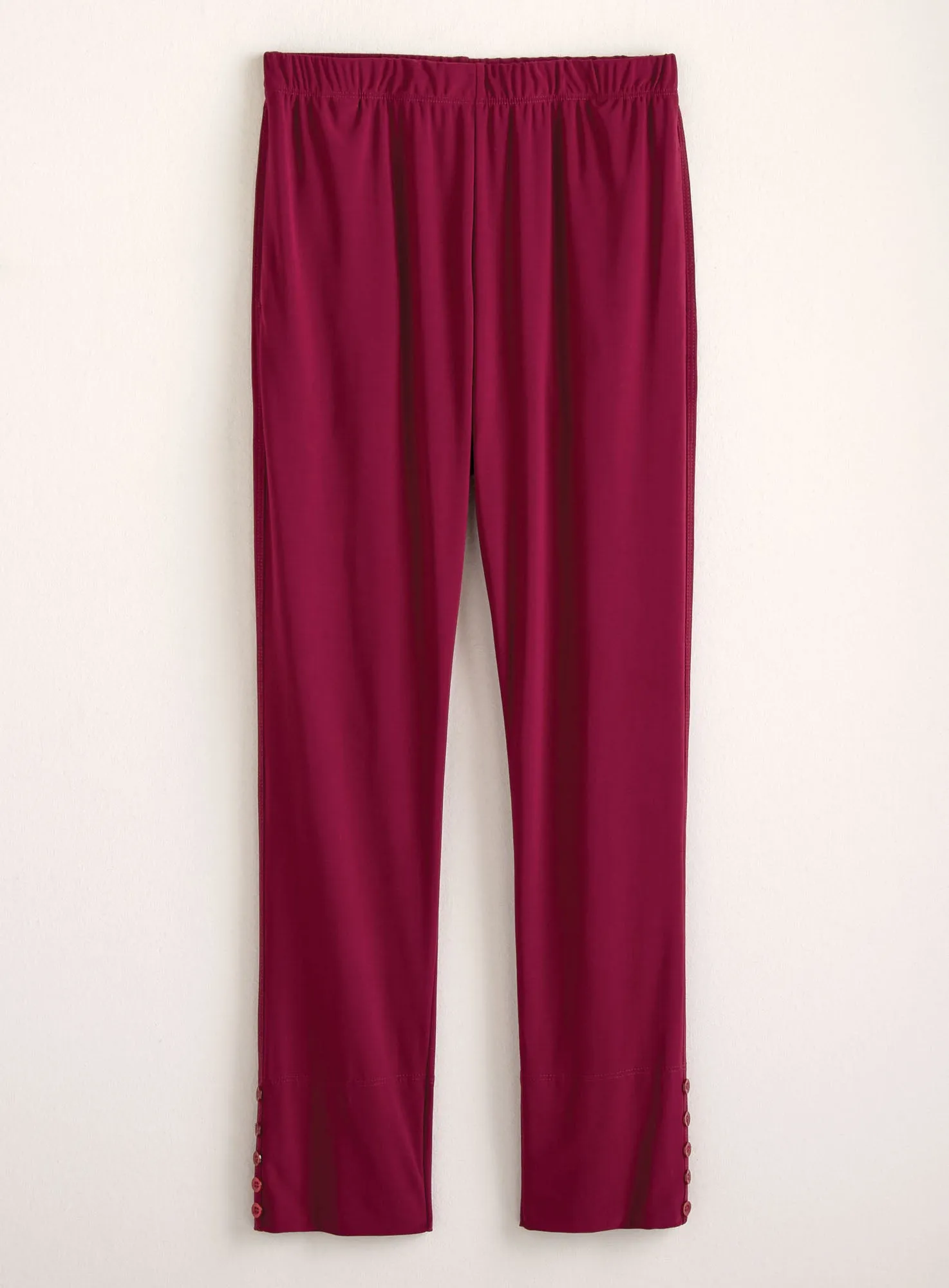 Button Slims Ankle Pants