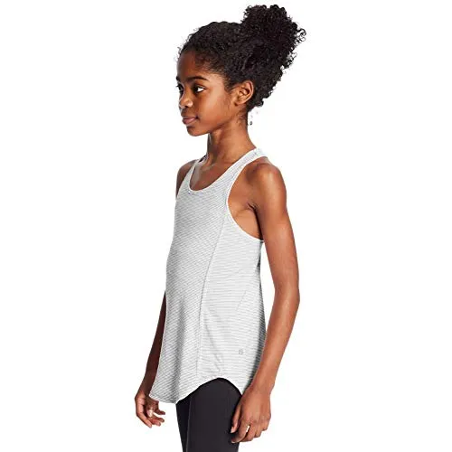 C9 Champion Girls' Keyhole Tank, White/Ebony, XS