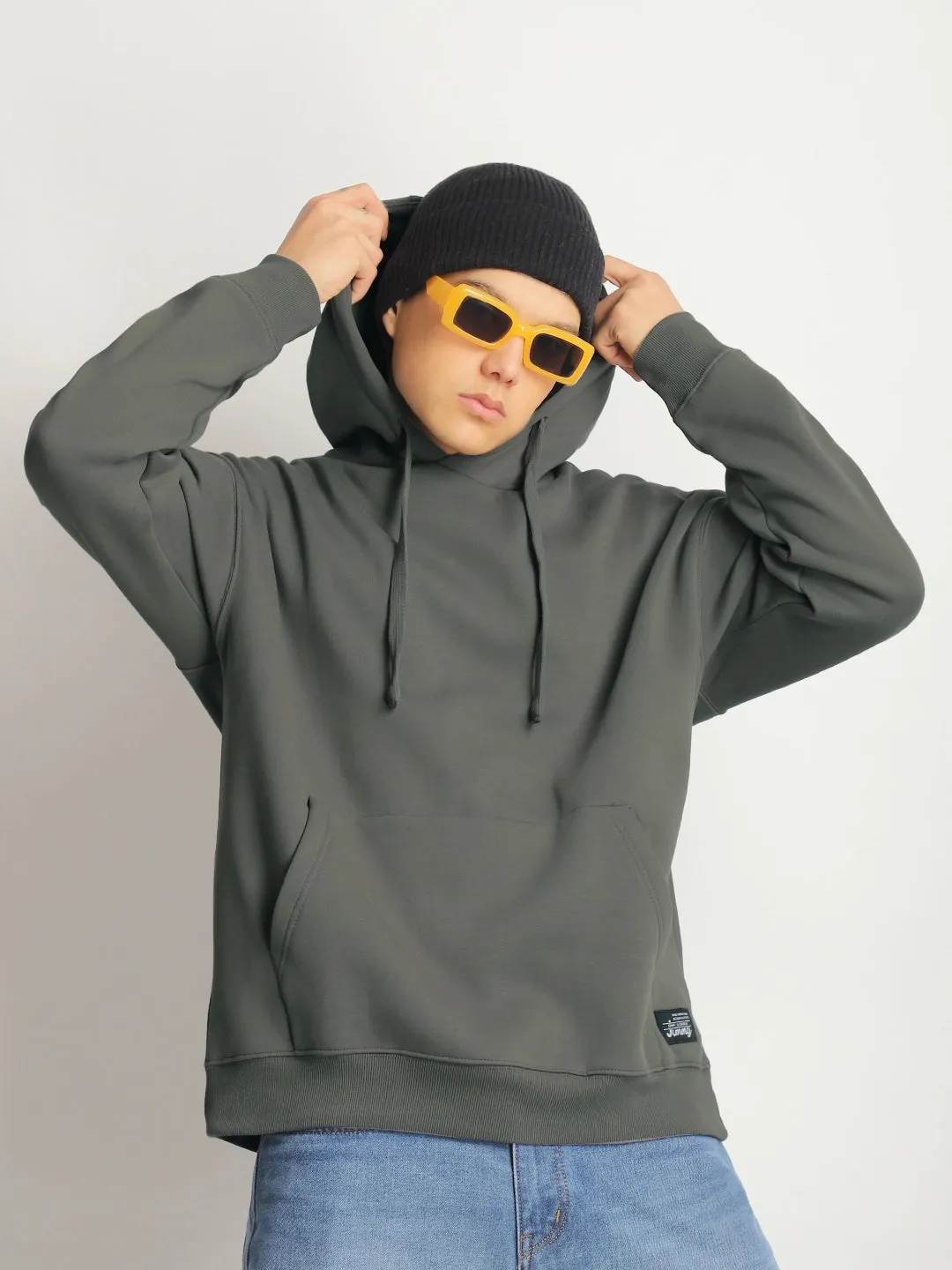 Cavendish Comfort Light Olive Oversized Hoodie