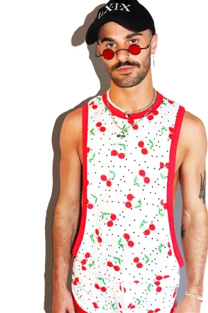 Cherry Bomb Low Arm Tank-White