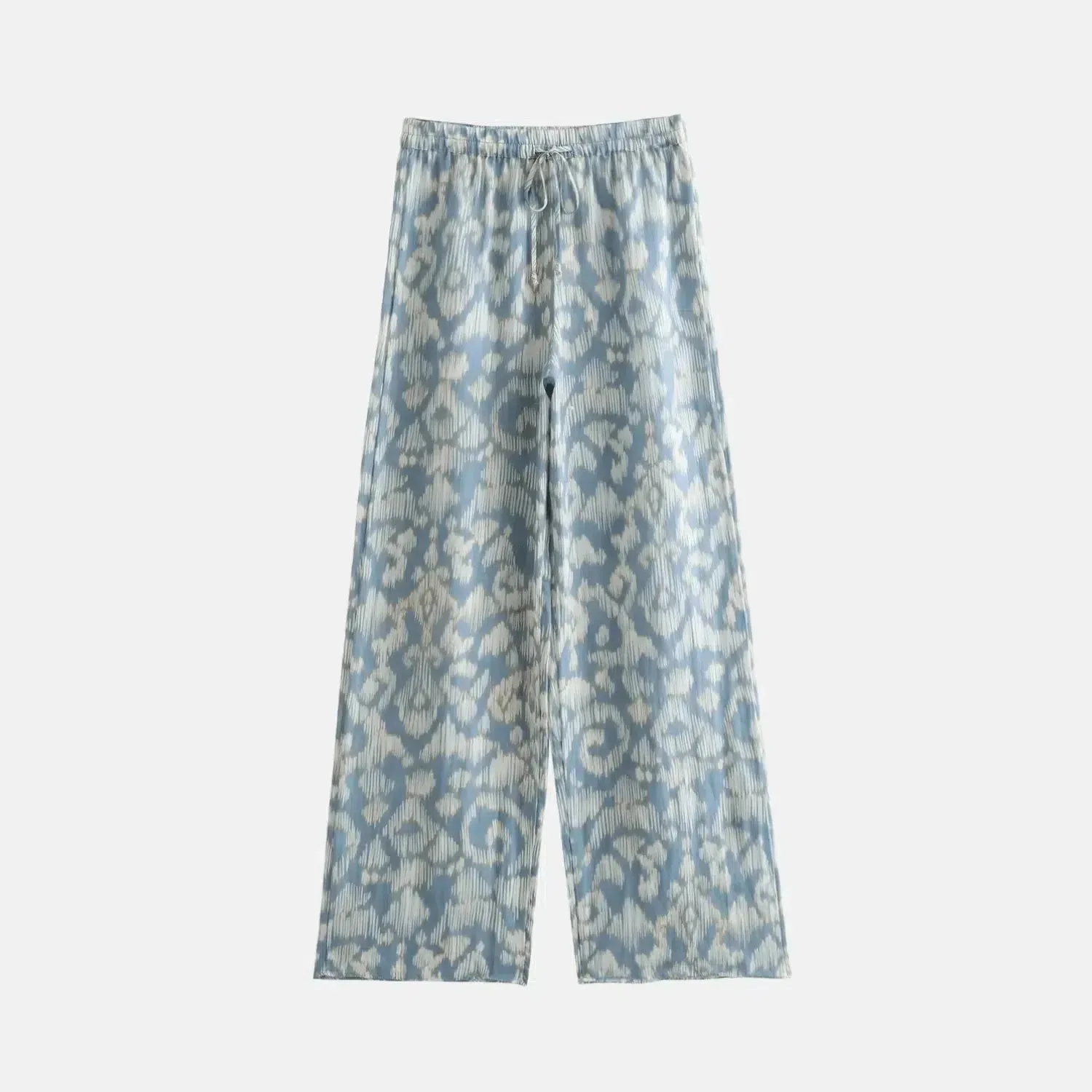 Clyssa Grace Set – Light blue – Tailored high-waisted pants
