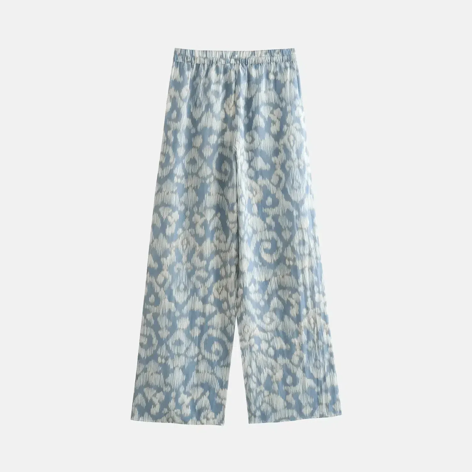 Clyssa Grace Set – Light blue – Tailored high-waisted pants