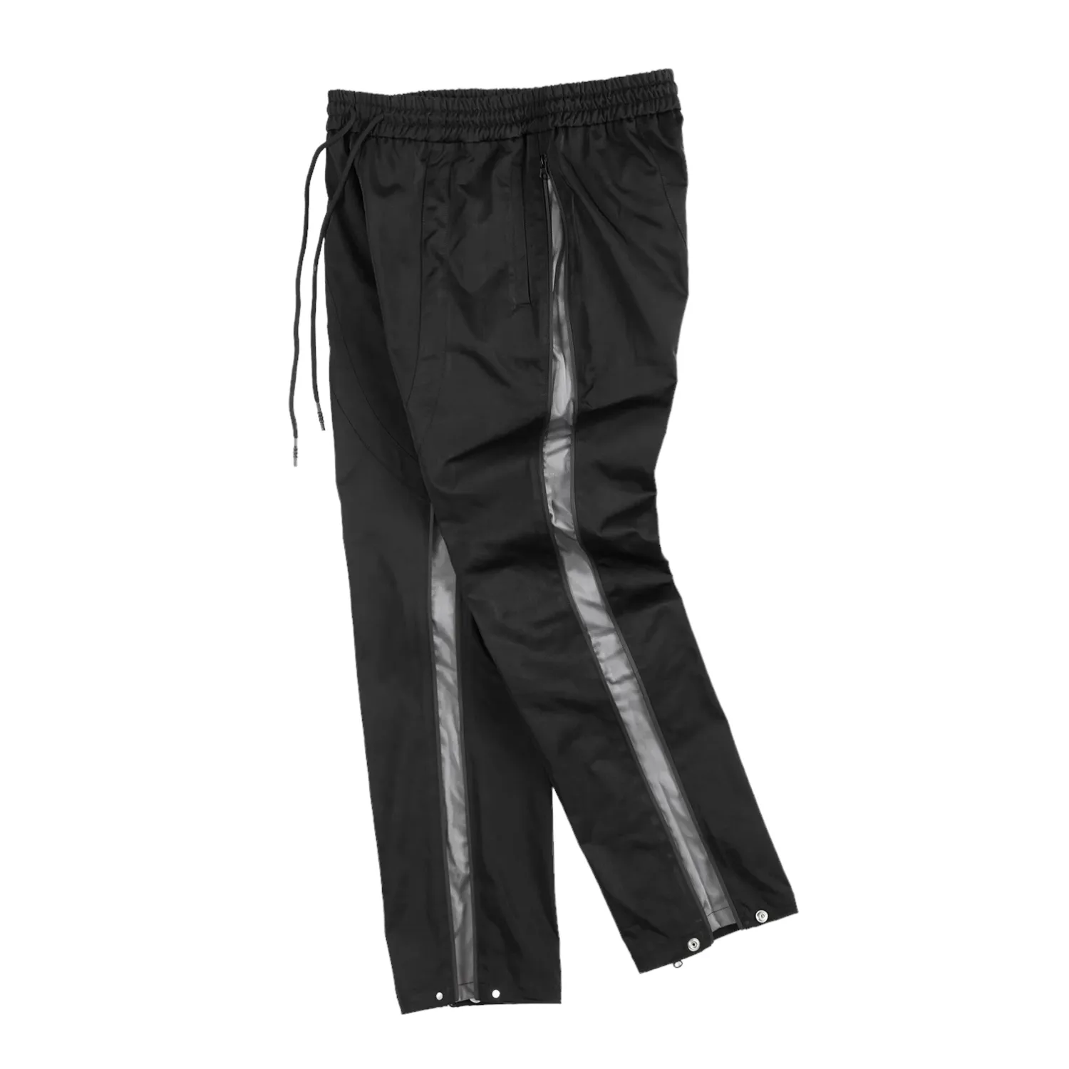 Contrast panel zipper joggers