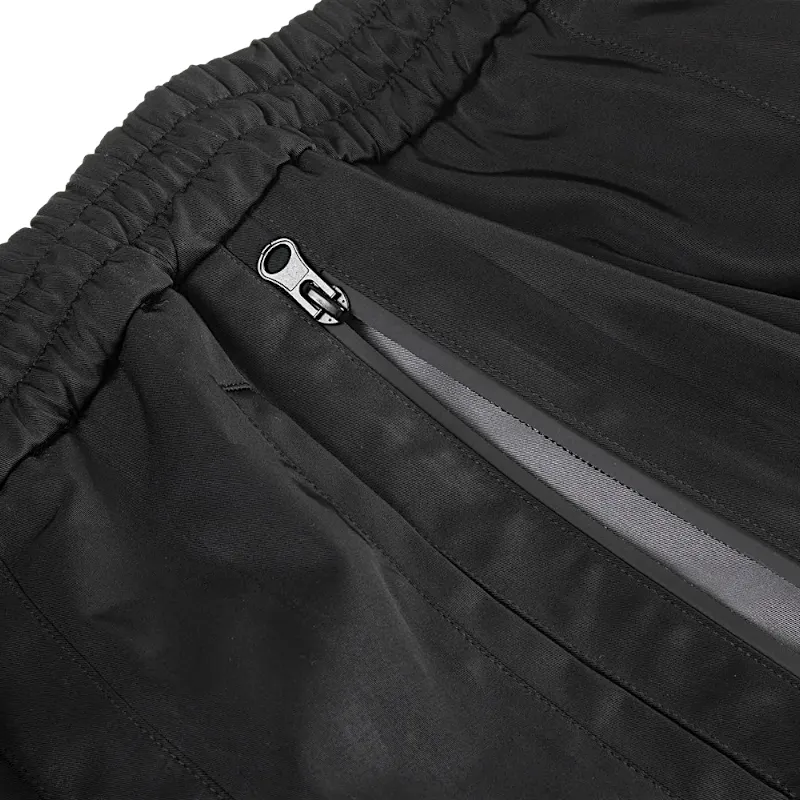 Contrast panel zipper joggers