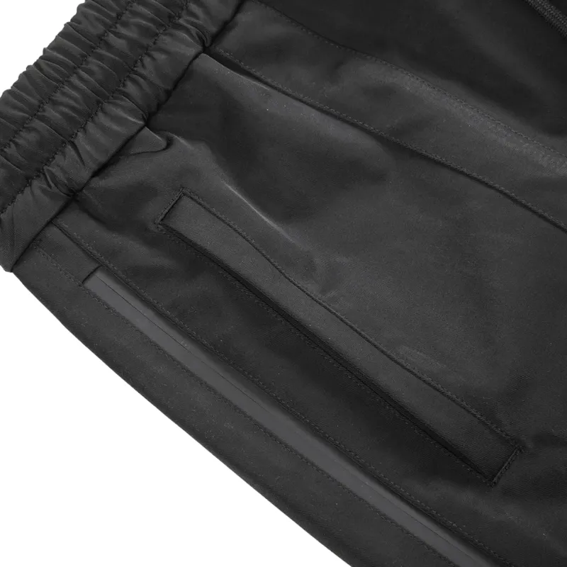Contrast panel zipper joggers