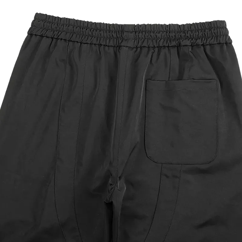 Contrast panel zipper joggers