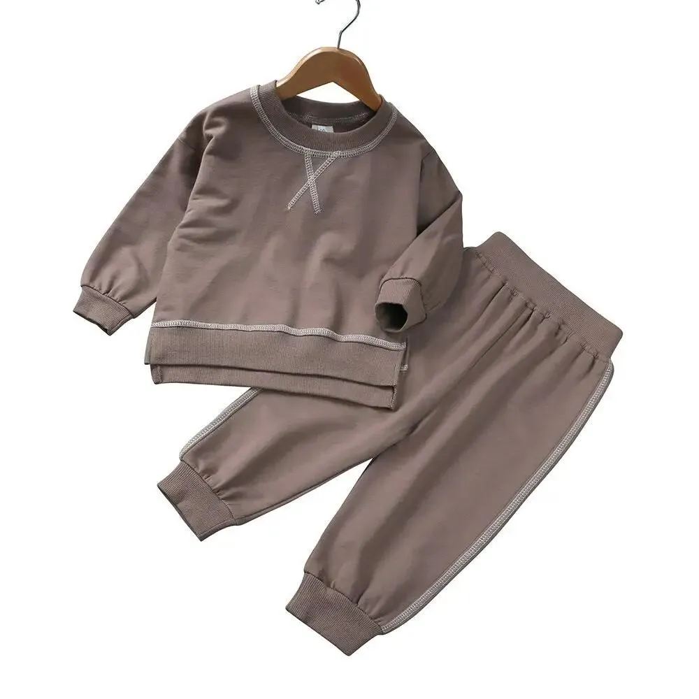 Cozy Split Sweatshirt and Joggers Bundle