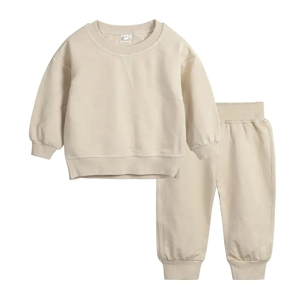 Cozy Split Sweatshirt and Joggers Bundle