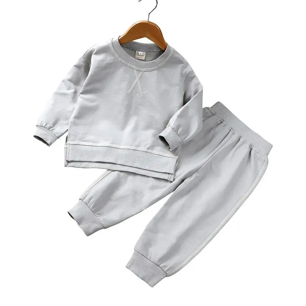 Cozy Split Sweatshirt and Joggers Bundle