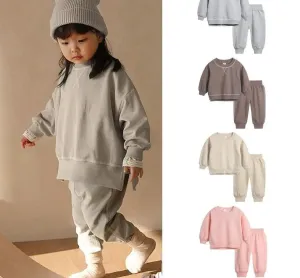 Cozy Split Sweatshirt and Joggers Bundle