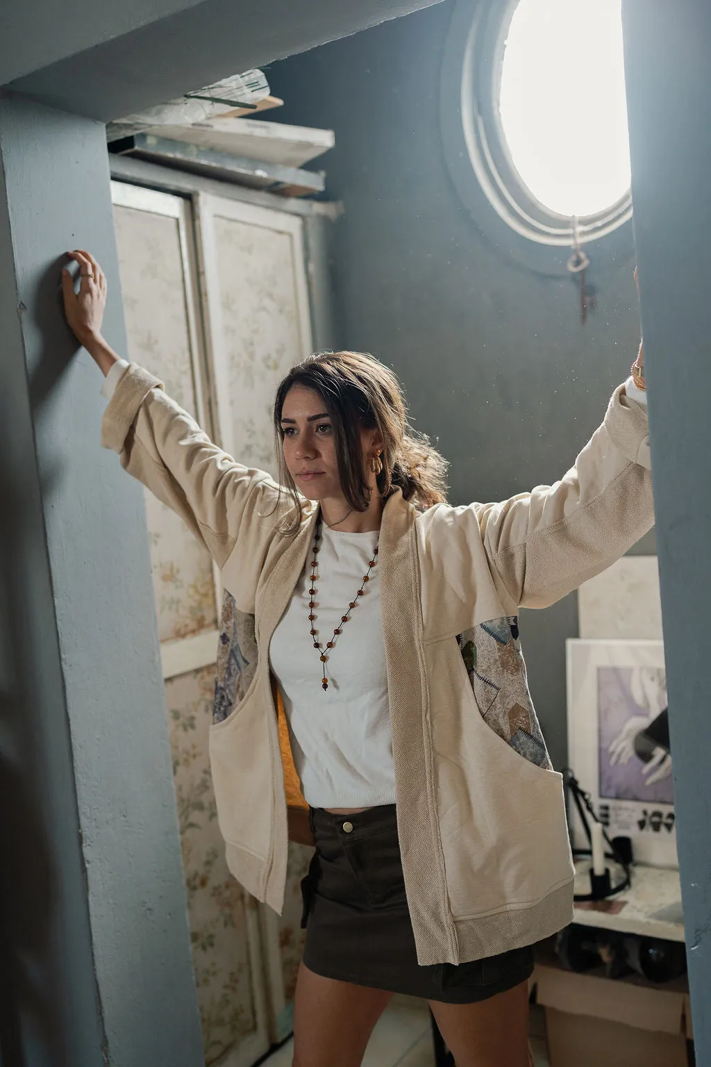 Cuddle Up Oversized Cardigan Beige
