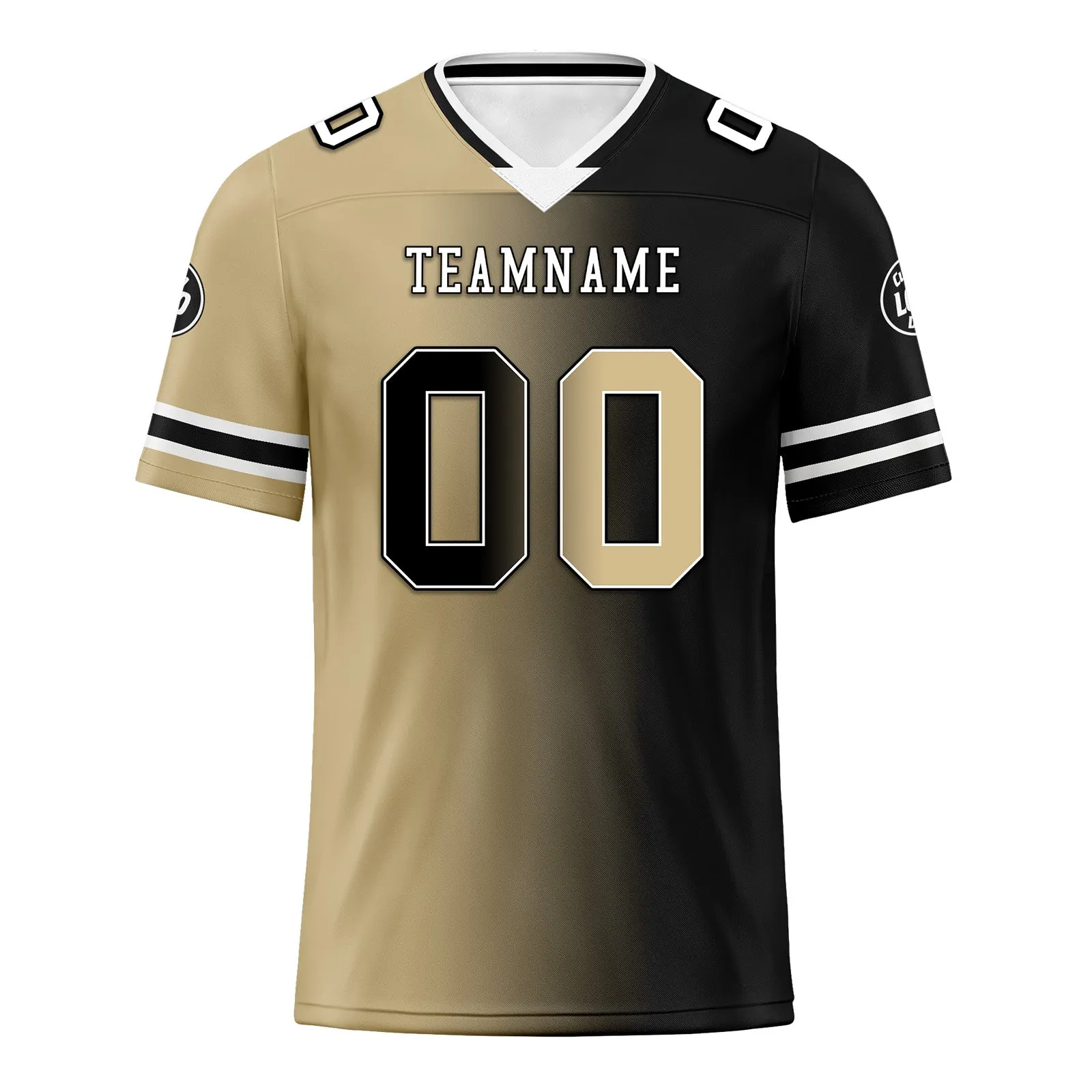 Custom Black Yellow Louisiana Personalized Authentic Football Jersey FBJ02-D028017-10