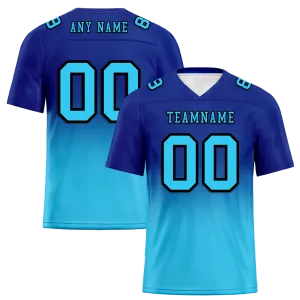 Custom Blue Aqua Fade Fashion Aqua Personalized Authentic Football Jersey FBJ02-bc0f0ce