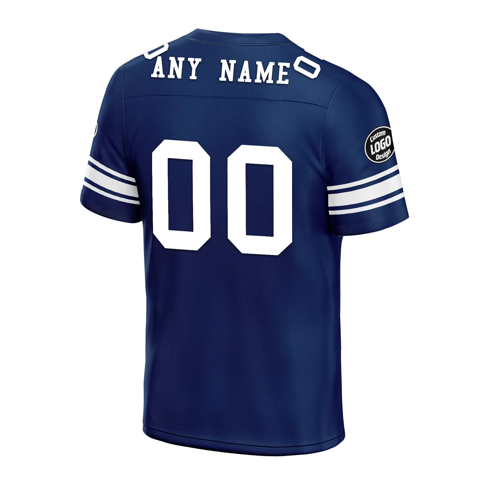 Custom Bule Dalls Personalized Authentic Football Jersey FBJ02-D020256-5