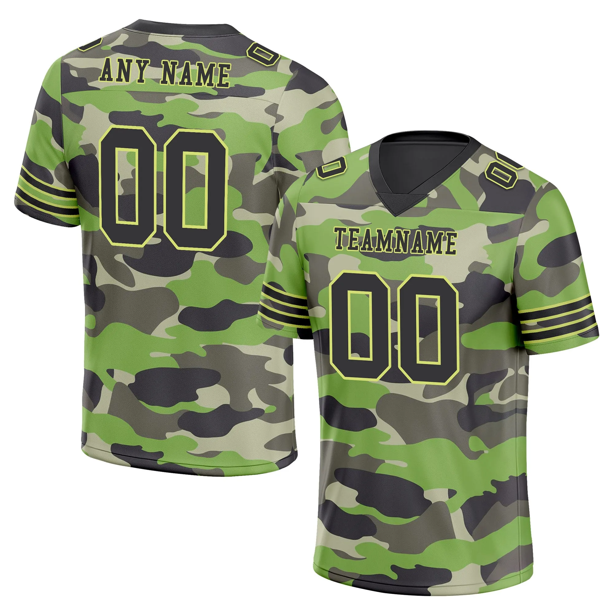 Custom Camo Personalized Authentic Football Jersey FBJ02-D06116