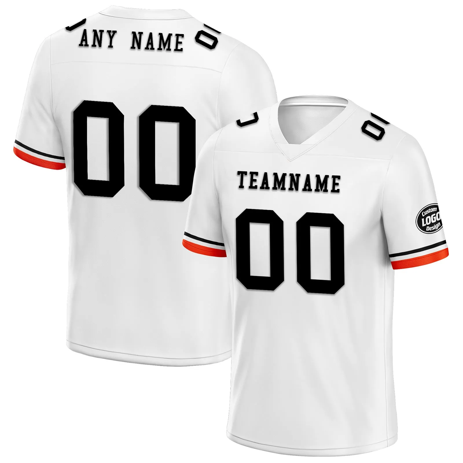 Custom White Cleveland Personalized Authentic Football Jersey FBJ02-D020263-8
