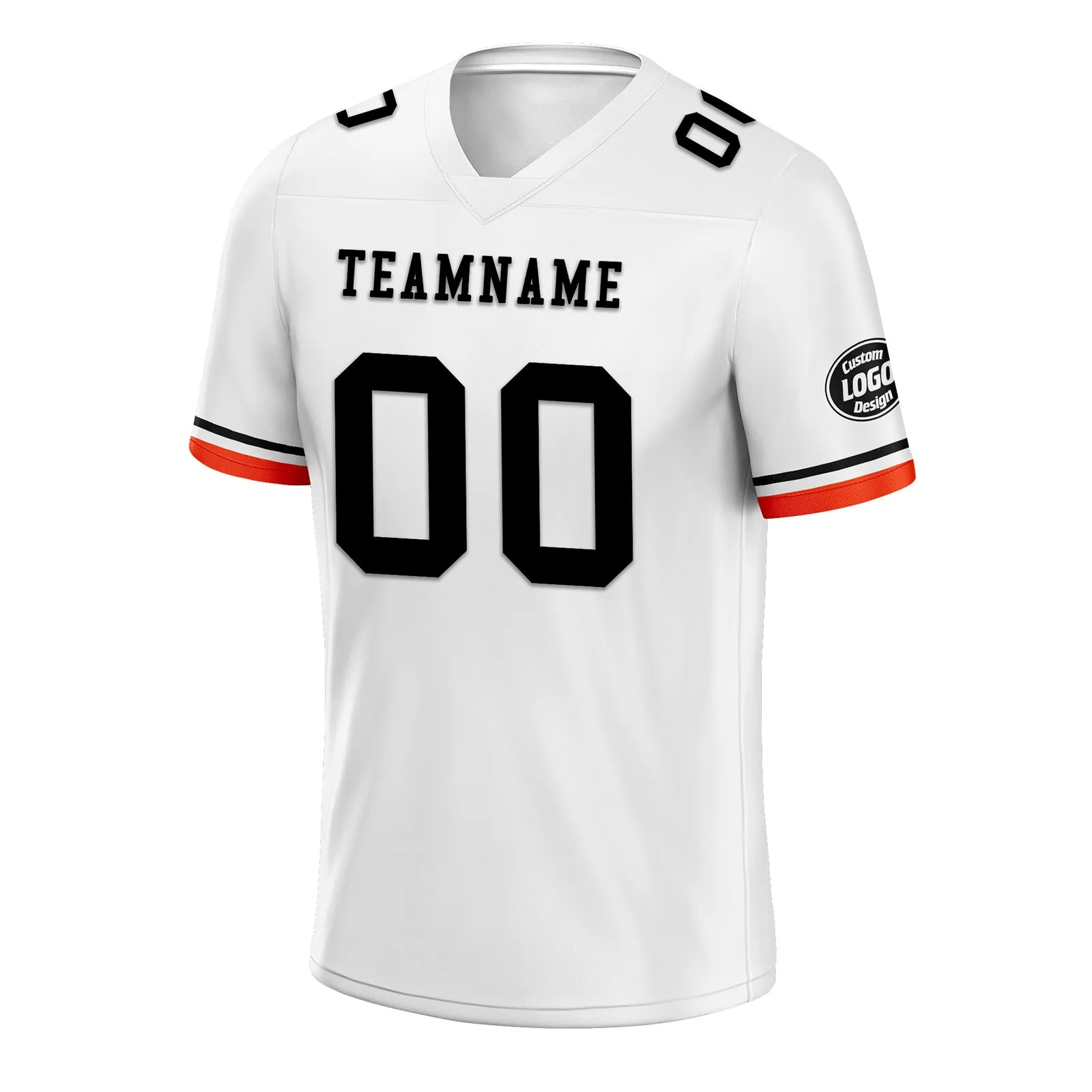 Custom White Cleveland Personalized Authentic Football Jersey FBJ02-D020263-8