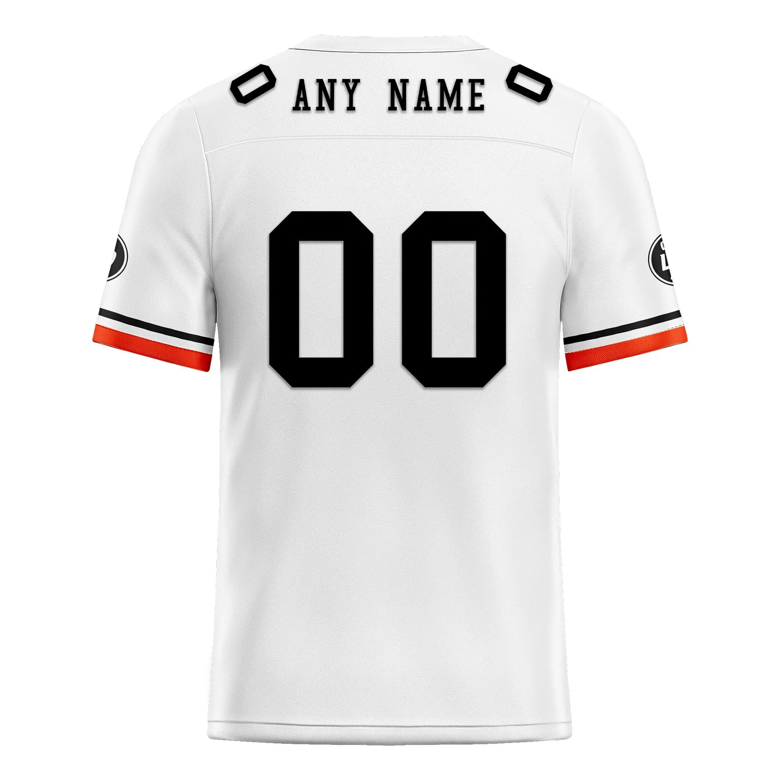 Custom White Cleveland Personalized Authentic Football Jersey FBJ02-D020263-8