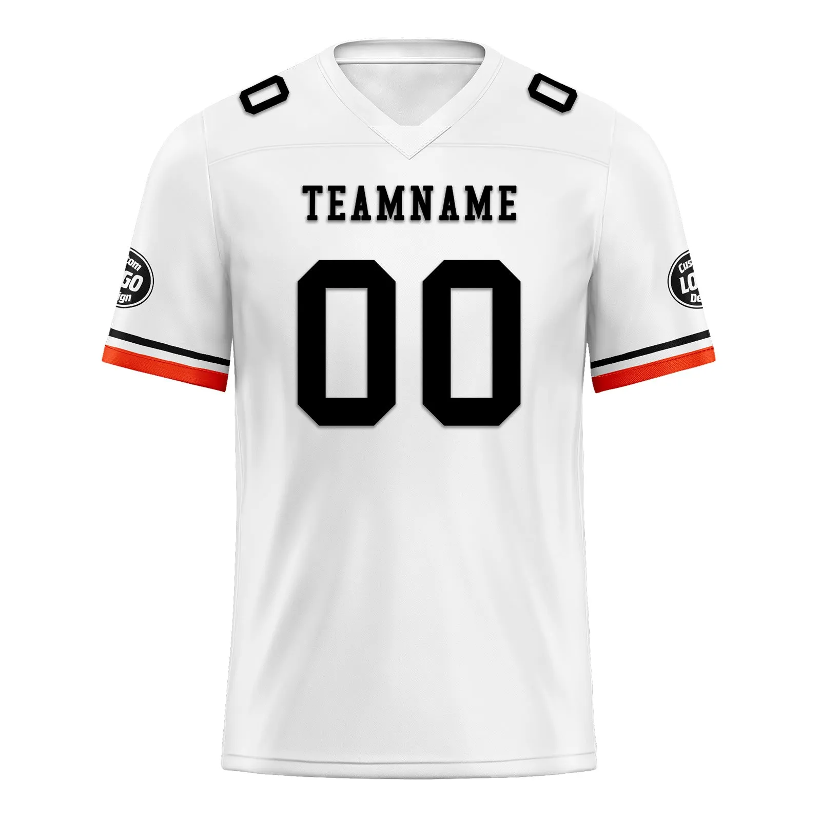 Custom White Cleveland Personalized Authentic Football Jersey FBJ02-D020263-8