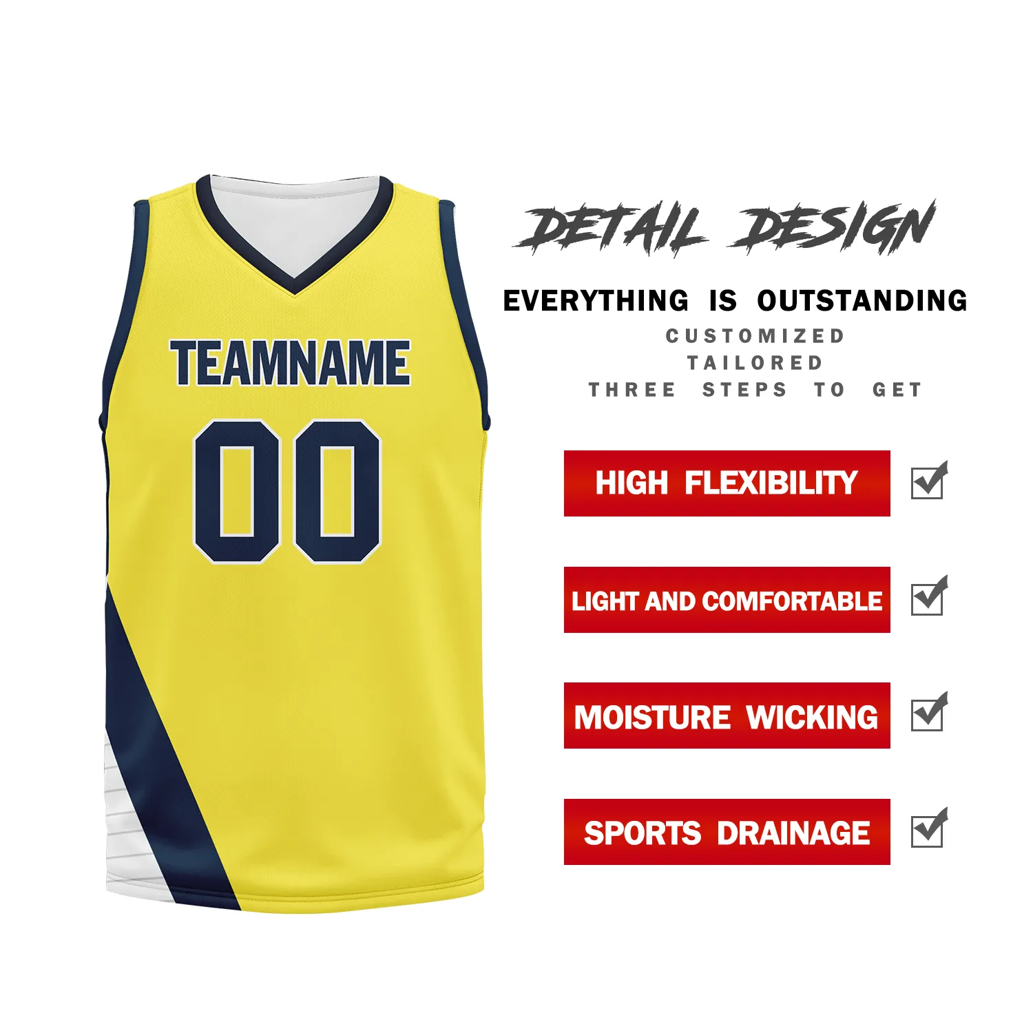 Custom Yellow Classic Style Sports Uniform Basketball Jersey BBJ01-bd0a70f0