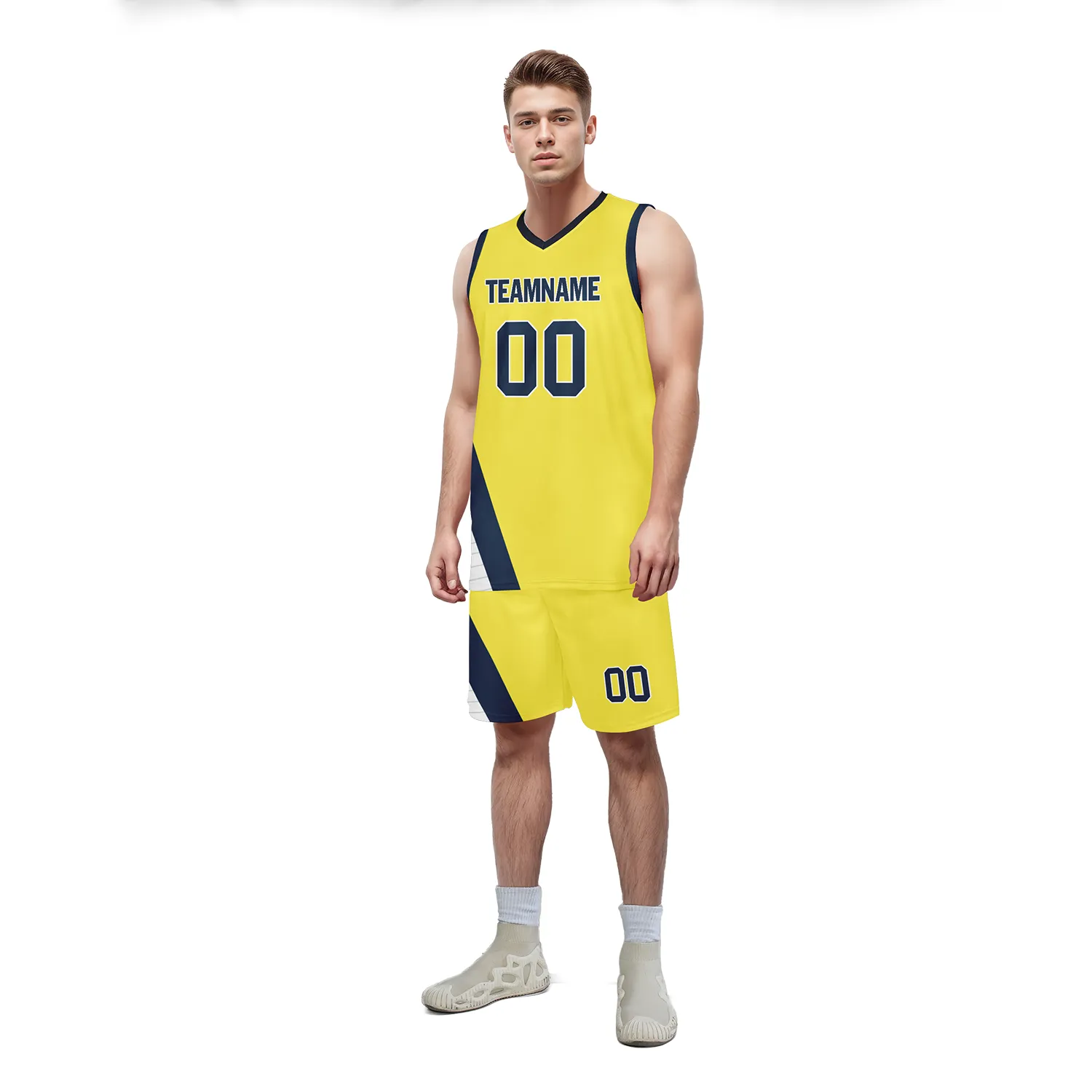 Custom Yellow Classic Style Sports Uniform Basketball Jersey BBJ01-bd0a70f0