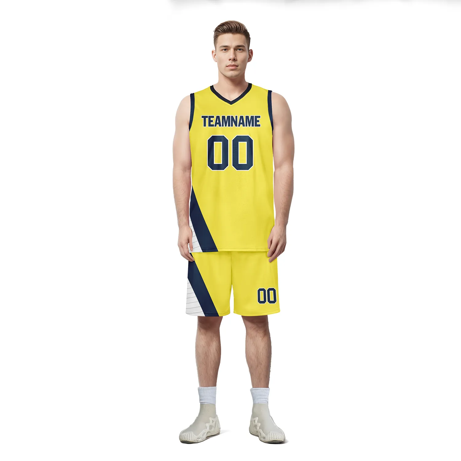 Custom Yellow Classic Style Sports Uniform Basketball Jersey BBJ01-bd0a70f0
