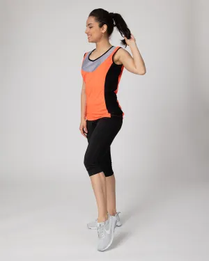 Damen Fahrradtrikot Ärmellos Comfort Line Rot Setprodukt