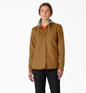 Dickies W Duck Hooded Shirt Jacket