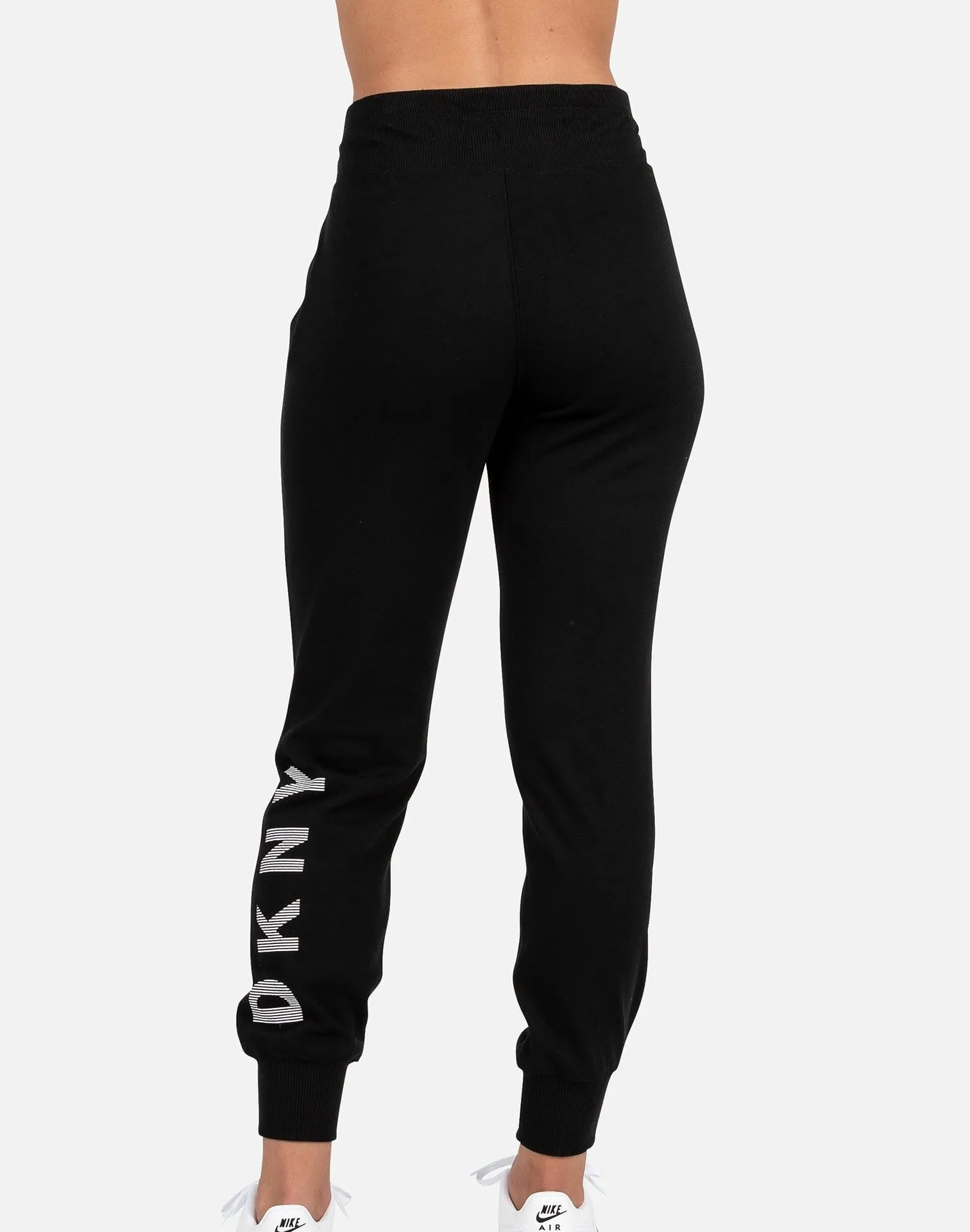 Dkny STRIPED LOGO JOGGERS