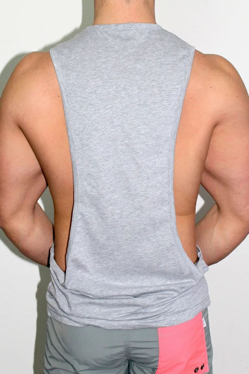 Eye CandyLow Armhole Tank- Grey