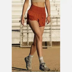 Free People Movement - Way Home Shorts - Adult (FP-OB1471122-3352) - Red Earth