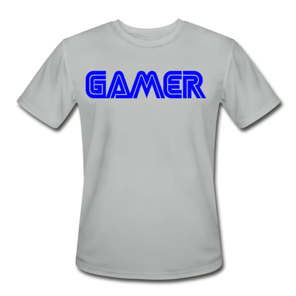 Gamer Word Text Art Mens Moisture Wicking Performance T-Shirt