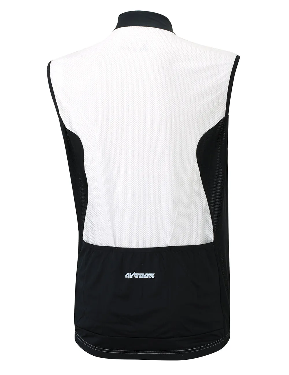 Herren Fahrradtrikot Ärmellos Comfort Line Weiss-Schwarz Setprodukt