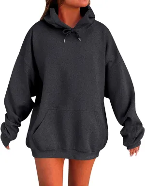 Hoodies for Women Oversized Long Sleeve Comfy Casual Basic Pullover Sweatshirts 2025 Fall Fashion Outfits