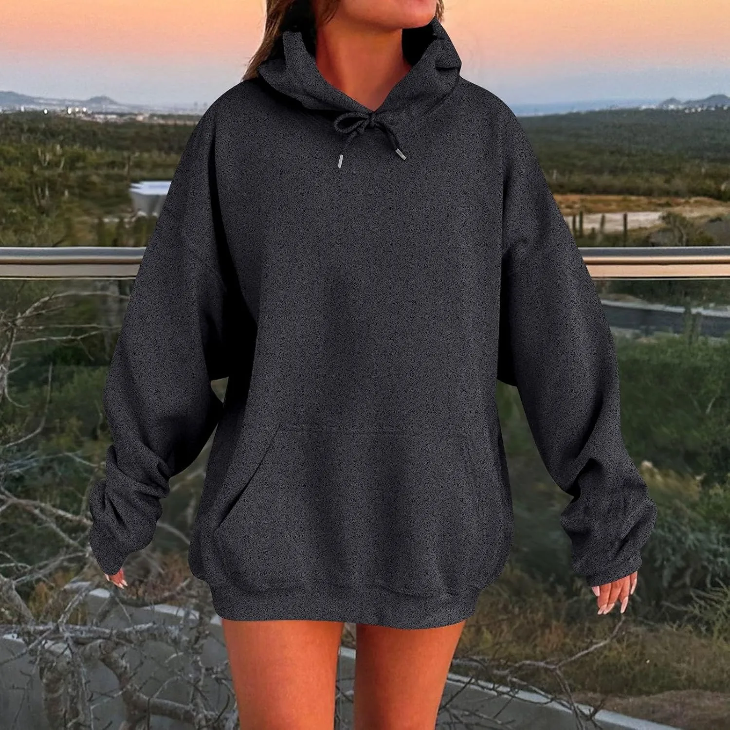 Hoodies for Women Oversized Long Sleeve Comfy Casual Basic Pullover Sweatshirts 2025 Fall Fashion Outfits