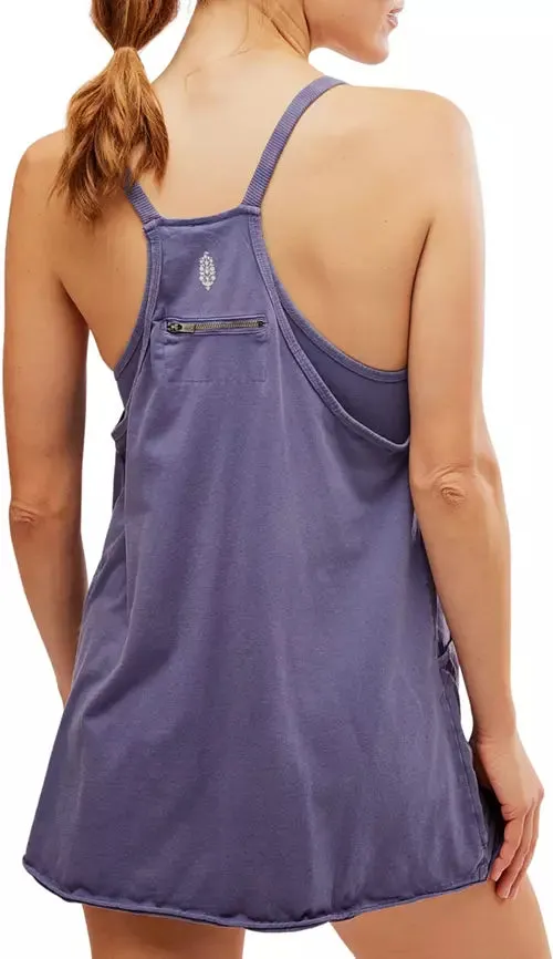 Hot Shot Mini Dress-Blue Indigo
